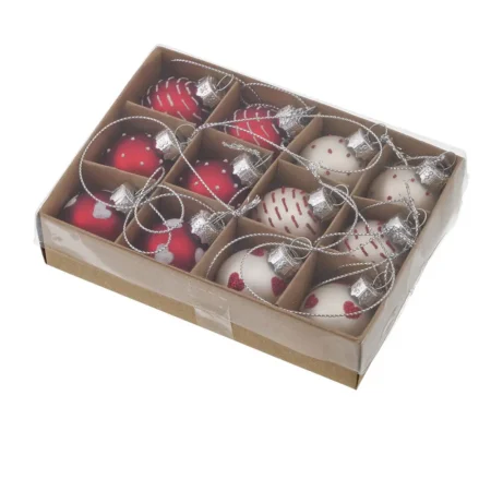 Mini Bolas de Natal - Caixa de 12