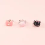 Conjunto 3 Aneis Nice - Gatinho