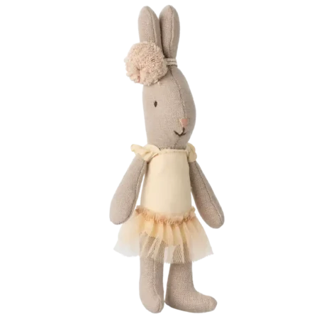 8336 Coelho Micro Maileg Bailarina Maillot Tutu Creme 1 Coelho Micro Maileg Bailarina - Maillot e Tutu Creme