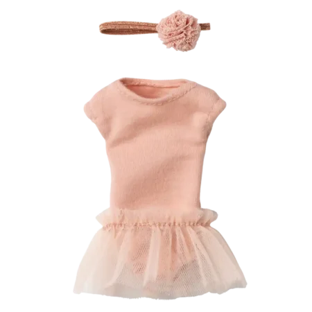 8340 Maillot Ballet Tutu Rosa Coelho Maileg Tamanho 1 1 Maillot de Ballet e Tutu Rosa Coelho Maileg Tamanho 1