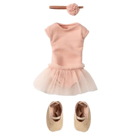8347 Maillot Ballet Tutu Rosa Coelho Maileg Tamanho 2 1 Maillot de Ballet e Tutu Rosa Coelho Maileg Tamanho 2