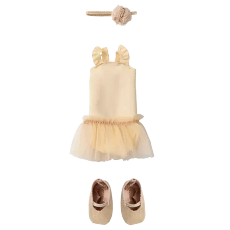 8349 Maillot Ballet Tutu Creme Coelho Maileg Tamanho 2 1 Maillot de Ballet e Tutu Creme Coelho Maileg Tamanho 2