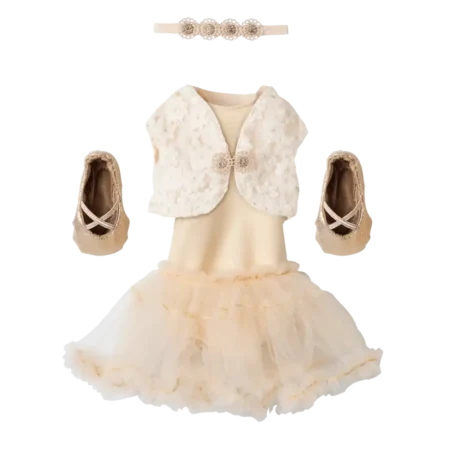 8354 Maillot Ballet Tutu Creme Coelho Maileg Tamanho 3 1 Maillot de Ballet e Tutu Creme Coelho Maileg Tamanho 3