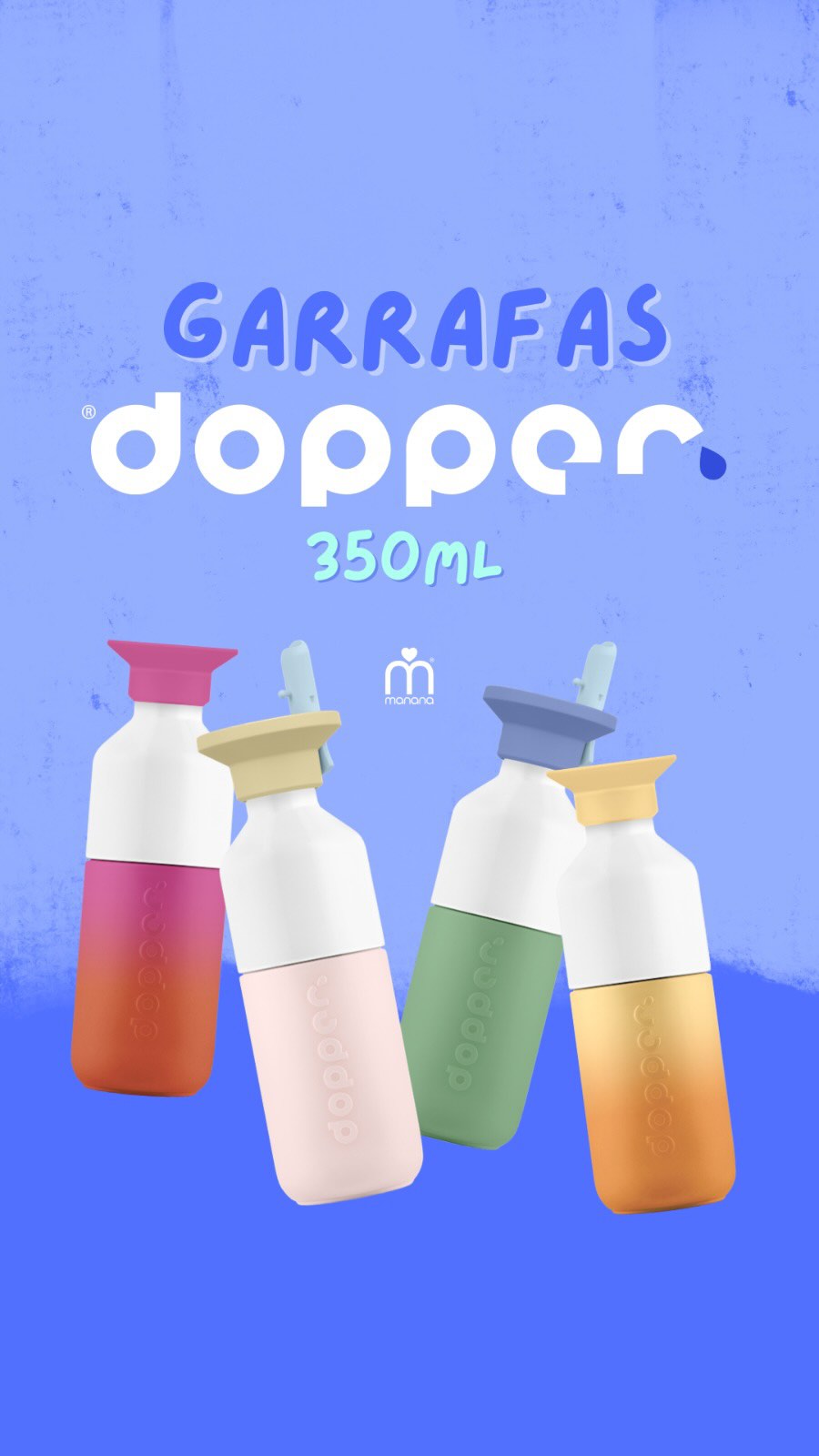 💧✨ Leve no peso. Forte no dia a dia.

A Dopper Steel 350 ml junta o design inconfundível da Dopper à resistência do aço inoxidável, num formato compacto pensado para acompanhar todos os dias.

Com um corpo produzido com 90% de aço inoxidável reciclado, é leve, reutilizável e estanque. E mantém o característico design Dopper de três peças, com uma tampa que se transforma em copo.

Na mochila, no trabalho, nas aulas ou em movimento: 350 ml de praticidade, com várias cores por onde escolher.

👉 Descubra as Dopper Steel 350 ml disponíveis na Manana e escolha a sua favorita.

Disponível na loja física ou em www.manana.pt
.
.
.
#Manana #DopperSteel #DopperSteel350ml #GarrafasReutilizáveis #Sustentabilidade