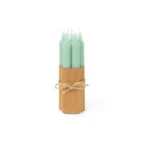 Velas Verde Claro 18cm - Conjunto 5