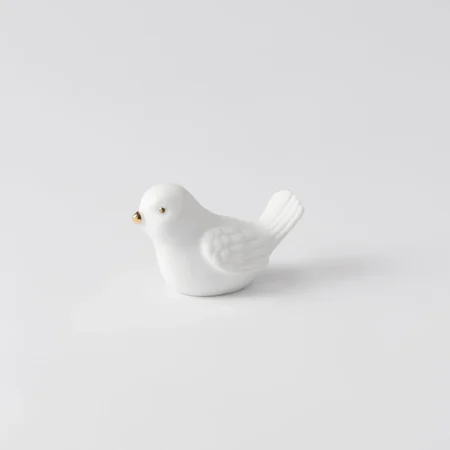Passarinho Porcelana Rader Bico Gold