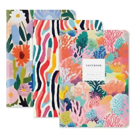 Conjunto de 3 Notebooks Kaleido - Floral