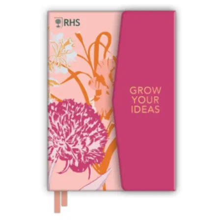 Notebook A5 Capa Magnética RHS - Flores Pink