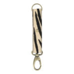 Porta Chaves Cabedal 18cm Animal Print Zebra