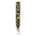 Fita Porta Chaves Cabedal 28cm Animal Print Leopardo