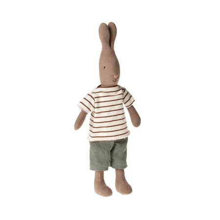 Coelho Chocolate Maileg Tamanho 2 - Camisola Riscas