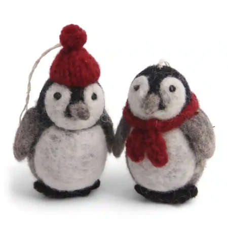 Pinguins com Cachecol e Chapéu Gry & Sif - Conjunto 2
