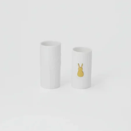 Mini Jarras de Porcelana Rader Coelho Dourado - Conjunto 2