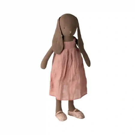Coelho Chocolate Maileg Tamanho 4 – Vestido e Sapatos