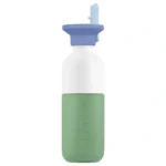 Garrafa Dopper Steel 350ml Fresh Green Flip Straw Seafoam