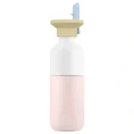 Garrafa Dopper Steel 350ml Soft Pink Flip Straw Sunny Sorbet