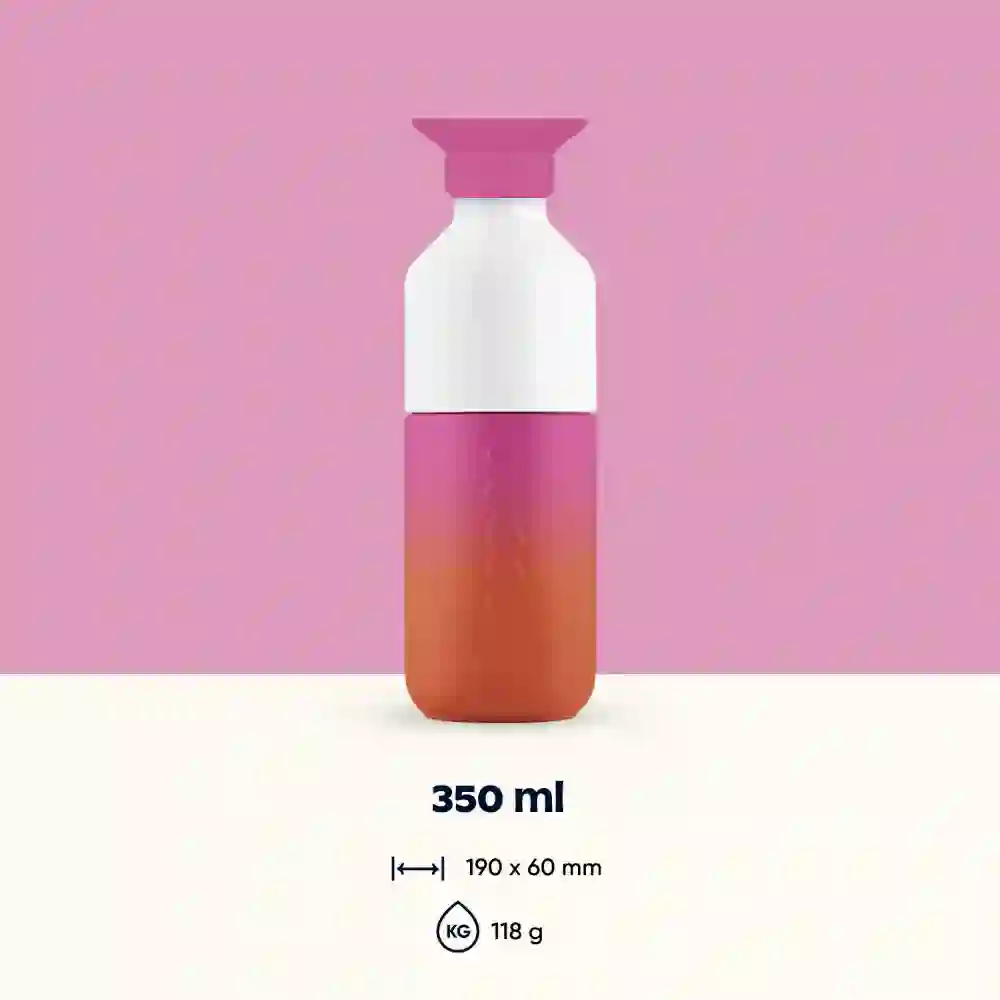 9634 Garrafa Dopper Steel 350ml Sunset Pink 9 Garrafa Dopper Steel 350ml Sunset Pink - Image 3