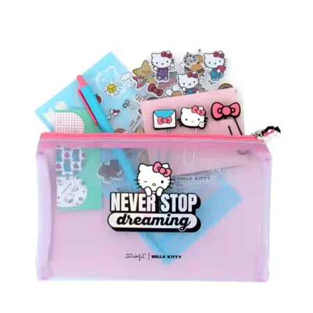 Conjunto Escrita Mr Wonderful Hello Kitty - Never Stop Dreaming