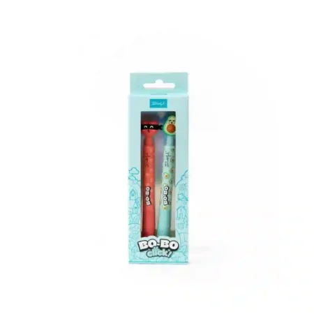 Conjunto de 2 Canetas Apagáveis Bo-Bo Click Mr Wonderful - Abacate