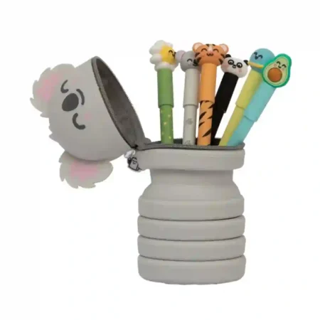 Estojo Extensível + 6 Canetas Apagáveis Bo-Bo Mr Wonderful - Koala