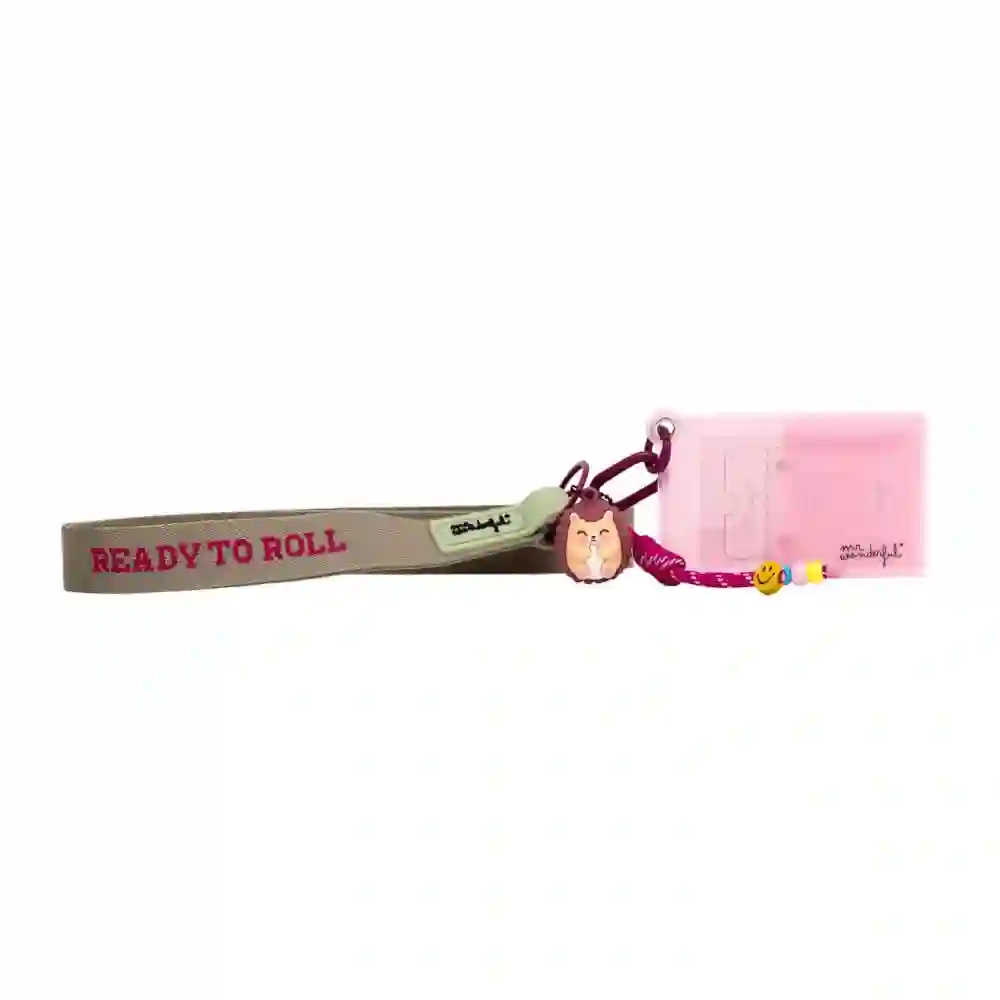 9659 Fita Lanyard Porta Cartoes Mr Wonderful Ourico 4 Fita Lanyard com Porta-Cartões Mr Wonderful - Ouriço - Image 4