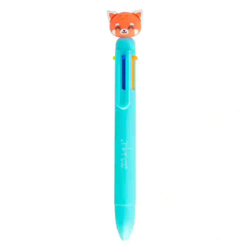 9667 Caneta Click Mr Wonderful Multicolor Panda Vermelho 1 Caneta Click Mr Wonderful Multicolor - Panda Vermelho