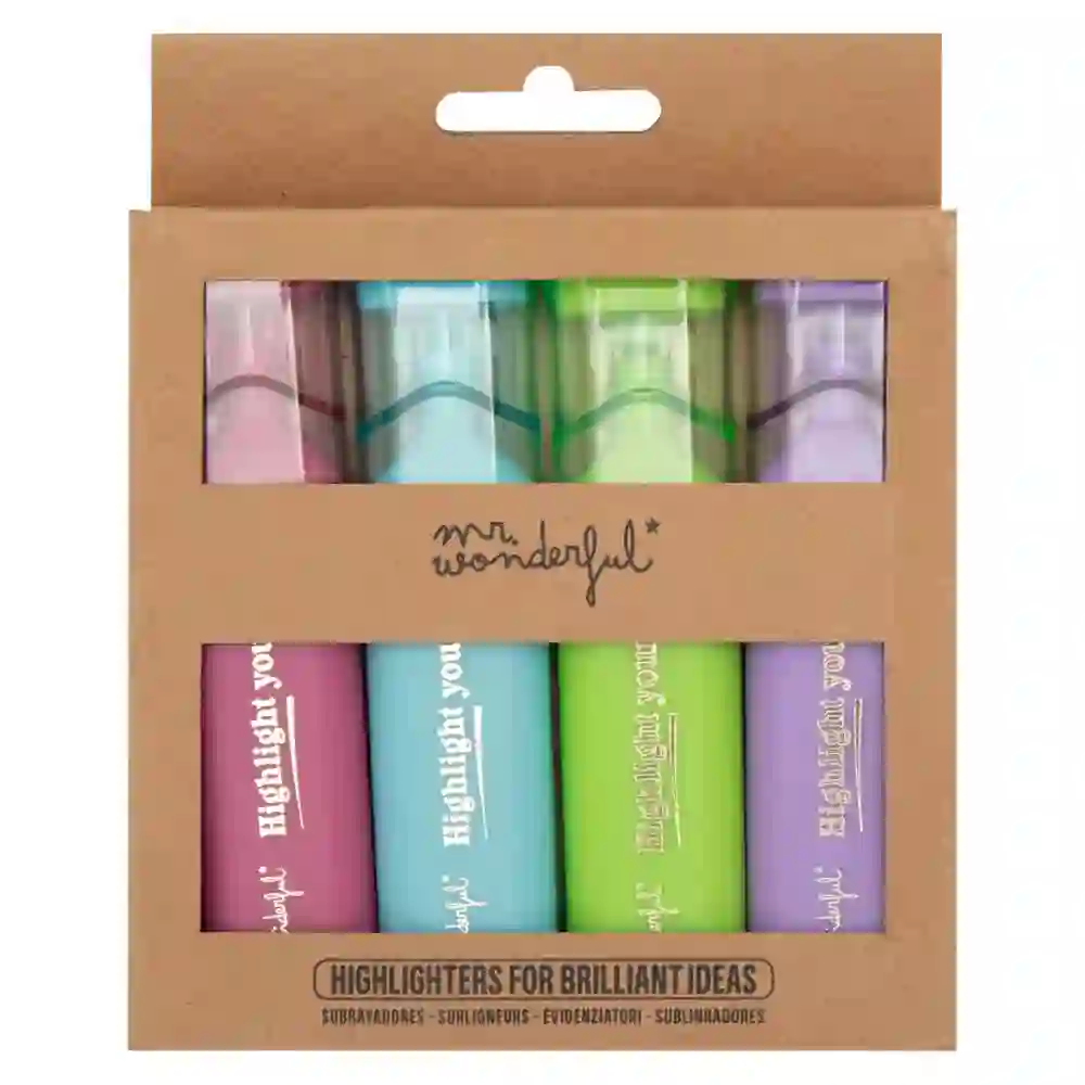 9679 Conjunto 4 Sublinhadores Mr Wonderful Highlight Yourself 3 Conjunto 4 sublinhadores Mr Wonderful - Highlight Yourself - Image 2