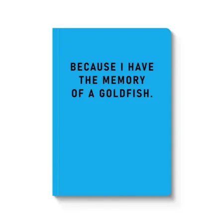 Notebook Ohh Deer A5 Paperback Memory Of A Goldfish