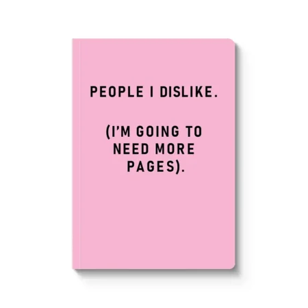 Notebook Ohh Deer A5 Paperback People I Dislike