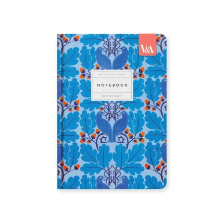 Notebook Ohh Deer A5 Kaleido Neon Floral Blue Birds