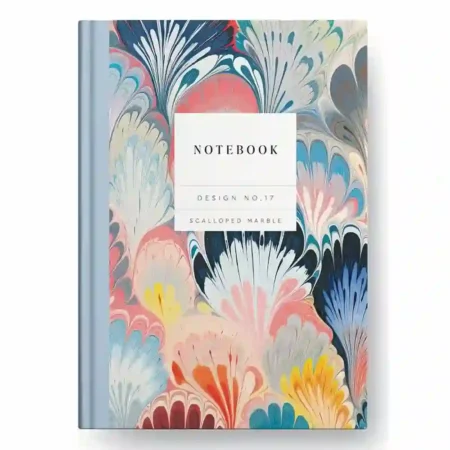 Notebook Ohh Deer A5 Kaleido Scalloped Marble