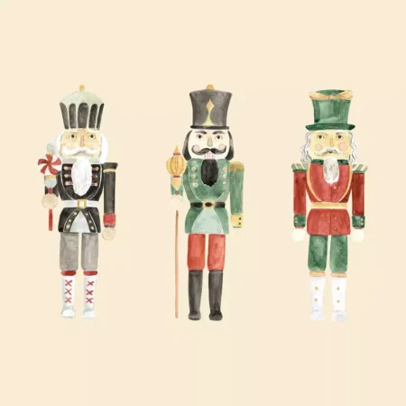 Guardanapos Papel PPD Nutcrackers Bege