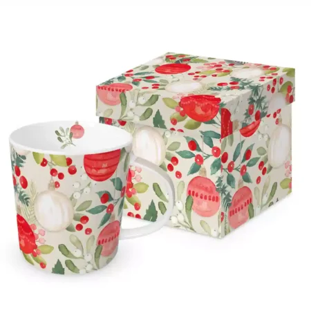 Caneca PPD com Caixa Merry Ornaments