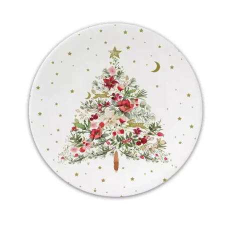 Prato Porcelana PPD Pequeno Beautiful Christmas