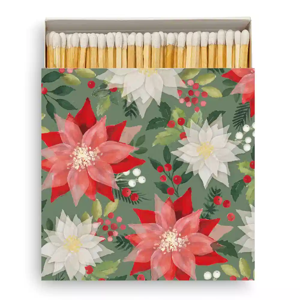 9911 Caixa 120 Fosforos Longos PPD Merry Poisenttia 1 Caixa 120 Fósforos Longos PPD Merry Poinsettia