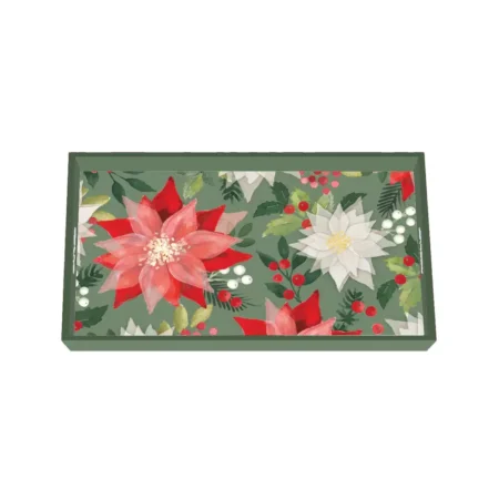 Tabuleiro Madeira PPD Merry Poinsettia