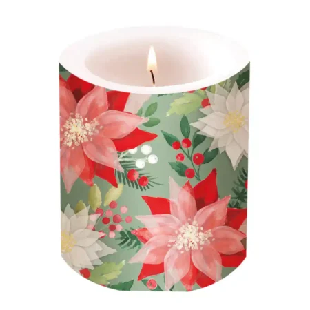 Vela PPD Grande Merry Poinsettia