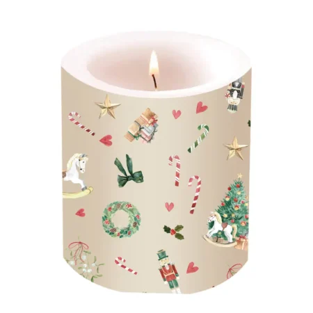 Vela PPD Grande Heritage Christmas Bege