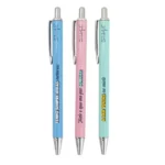 Set de 3 esferográficas Mr Wonderful para apontar ao alvo e concretizar sonhos