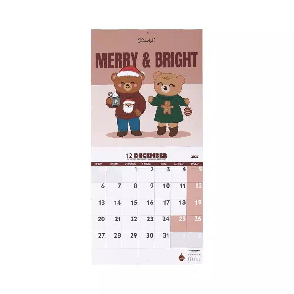 9986 Calendario Parede 2027 Mr Wonderful Between Routines Tasks 4 Calendário de Parede 2027 Mr Wonderful - Between Routines & Tasks - Image 3