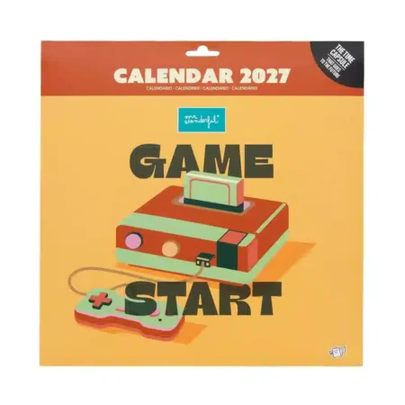 9997 Calendario Parede 2027 Mr Wonderful Game Start 1 Calendário de Parede 2027 Mr Wonderful - Game Start